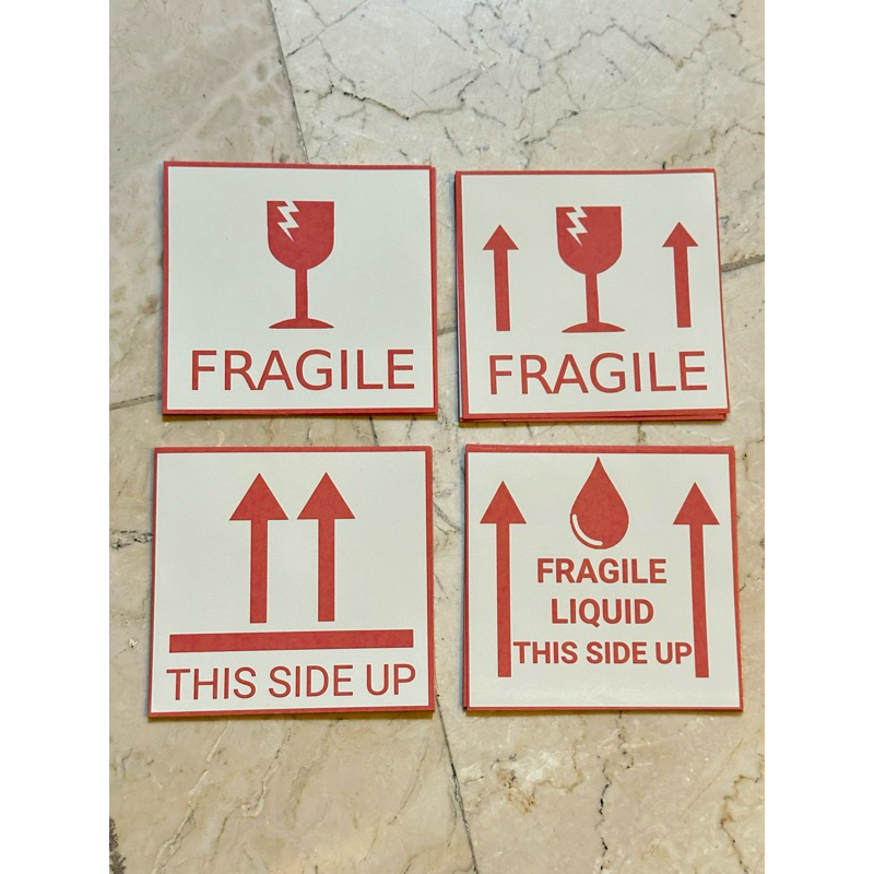 Fragile Sticker Warnings (50pcs) | Shopee Philippines