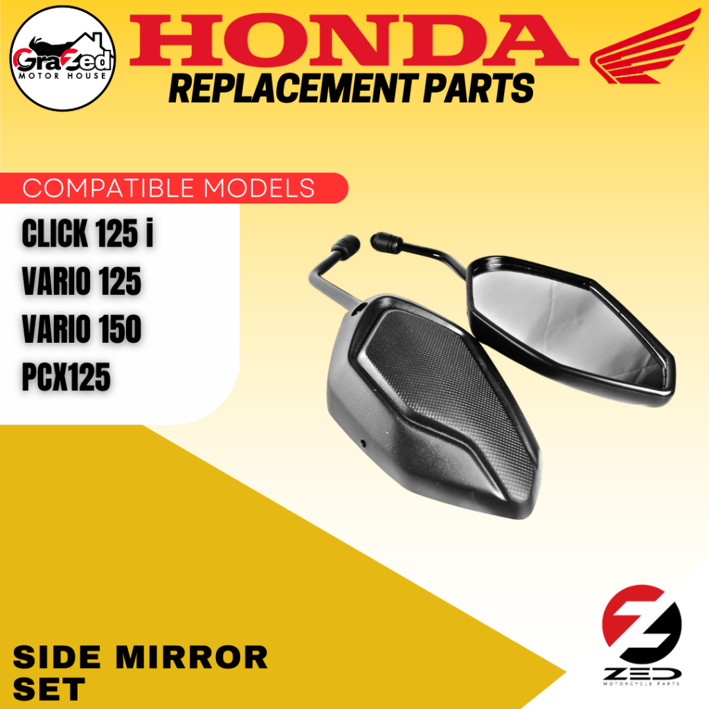 SIDE MIRROR for Honda Click i 125 / 150 V2 Game Changer PAIR ...