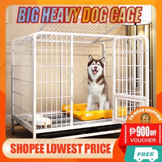 XXL Dog Cage Square Tube Stainless Steel Dog Crate Pet Cage Large