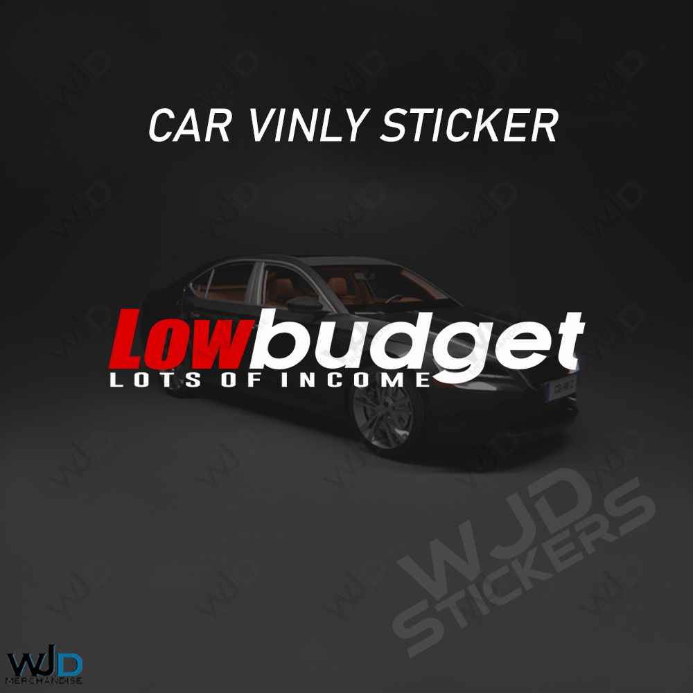 Car Vinyl Sticker Car Sticker Low Budget | Cutting On | Shopee Philippines