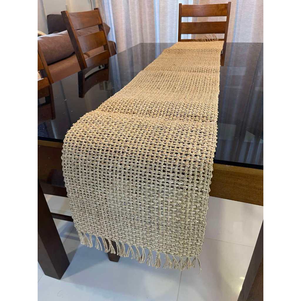 ABACA DOUBLE WEAVE TABLE TUNNER | Shopee Philippines