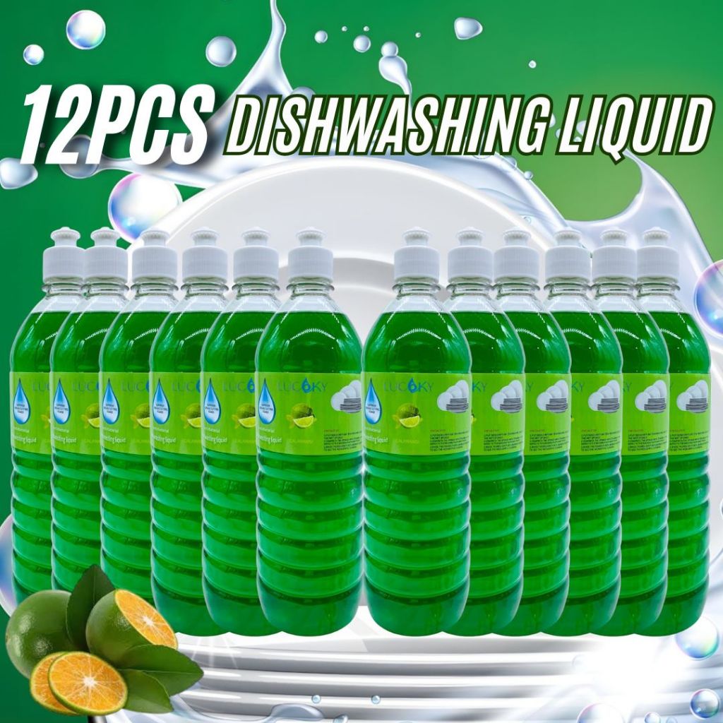 LUCKY DISHWASHING LIQUID, ANTI-BACTERIAL - CALAMANSI, LEMON & COLORLESS ...