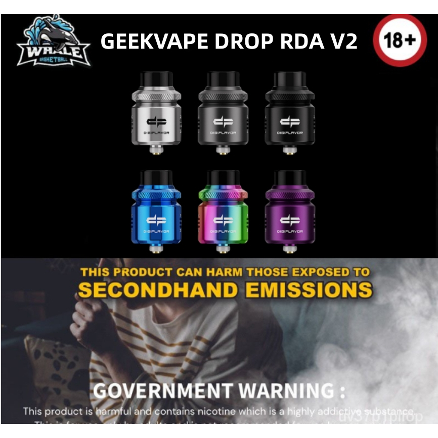 Drop RDA V2 vape Digiflavor Drop RDA V2 POD 100% Legal | Shopee Philippines