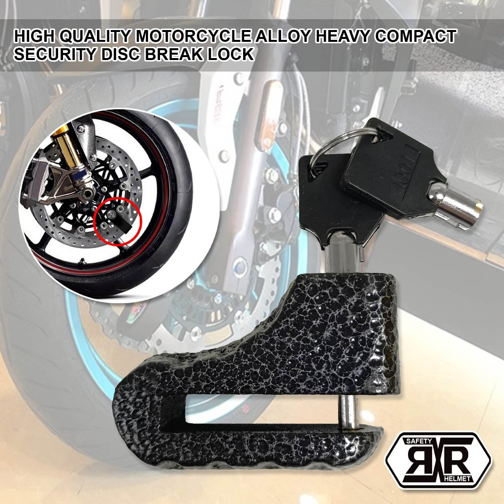 RXR Alloy Heavy Compact Disc Brake Lock Motorcycle Electric Scooter ...