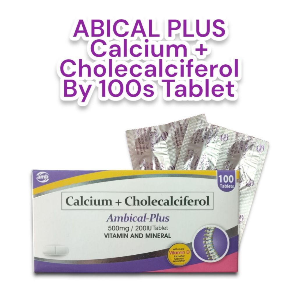 AMBICAL PLUS (Calcium + Cholecalciferol) Tablet | Shopee Philippines