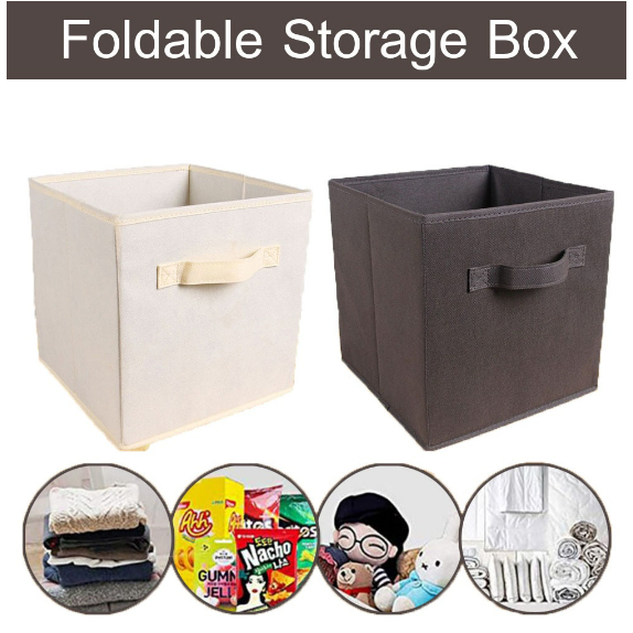 Foldable Storage Box Organizer No Cover Multi-purpose Collapsible Non ...