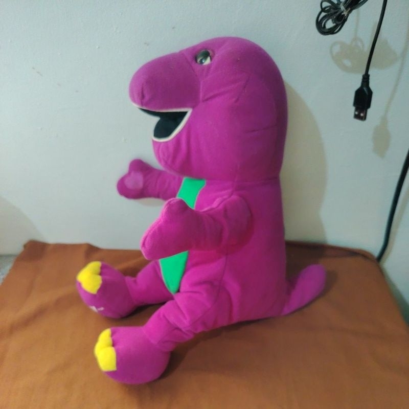 vintage 1998 educational barney stuff toy H | Shopee Philippines