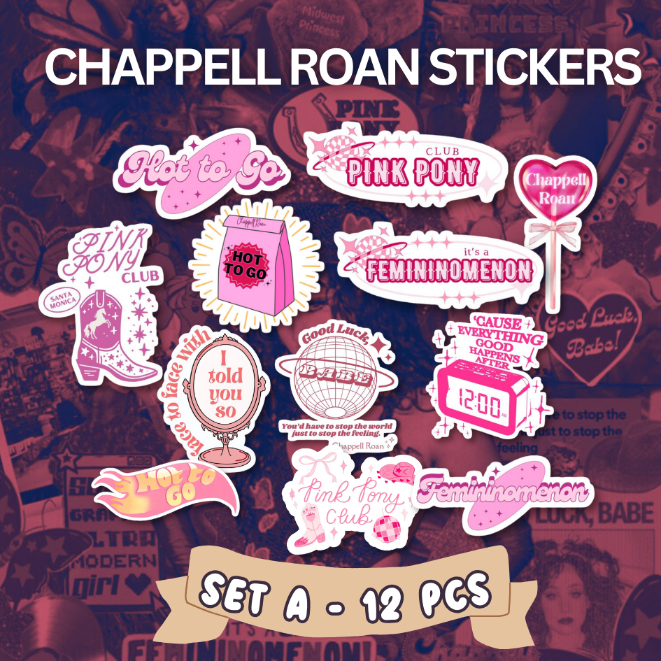 Chapell Roan Waterproof Die-cut Sticker Bundles 12 PCS PER BUNDLE - 2-2 ...