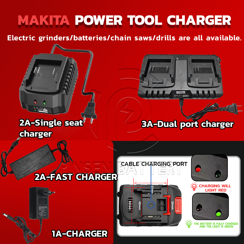 Charger For 21V Cordless Electric Drill Cordless Drill Lithium Battery ...