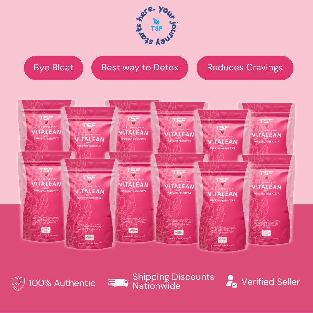 TSF Vitalean Coffee - 12 Pouches | 12-in-1 Weight Management Coffee ...