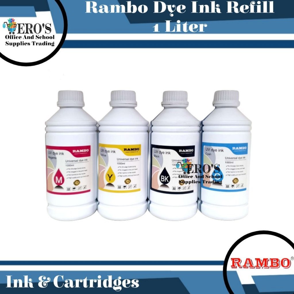 Rambo Universal Dye Ink Refill (1 liter) | Shopee Philippines
