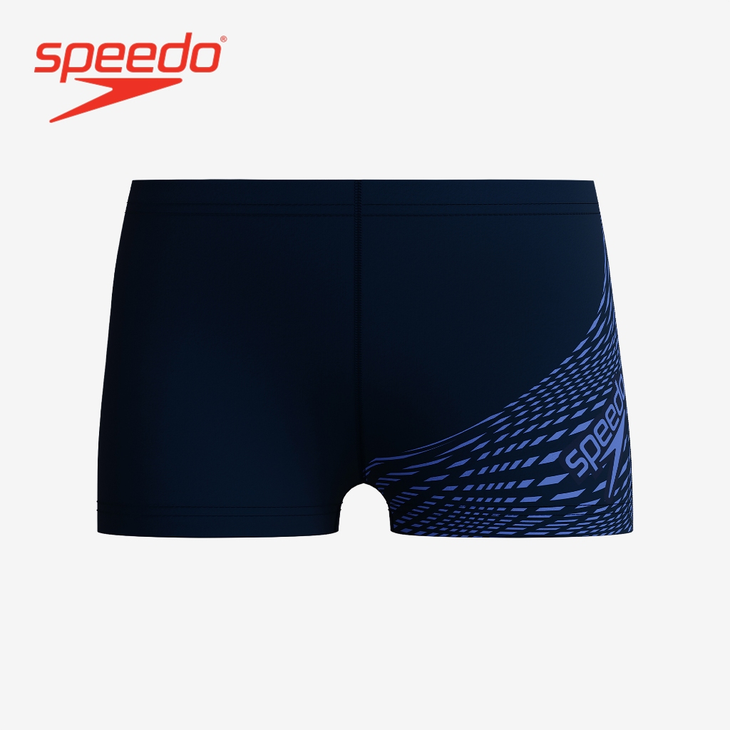 Costume Da Bagno Speedo Medley Logo Bambino | Aquashort Navy Green Resistente Al Cloro - Foto 3