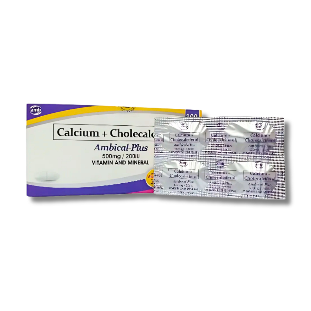 AMBICAL PLUS Calcium + Vitamin D3 - 1 box x 100 Tablets | Shopee ...