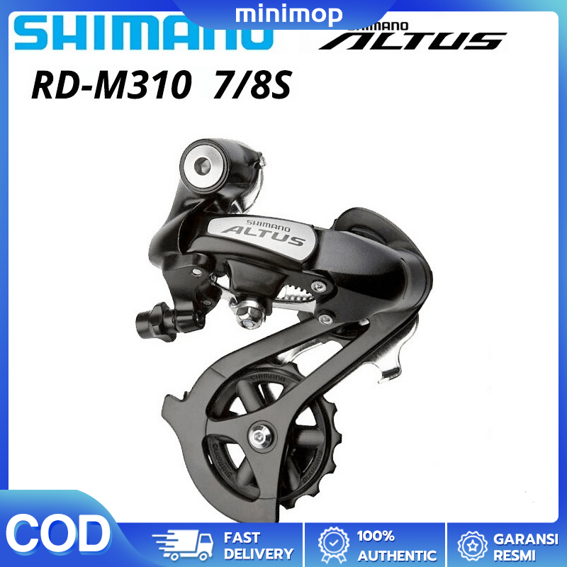 Rear Derailleur Silver Altus RD-M 310 7-8-FACH Without Adaptor by