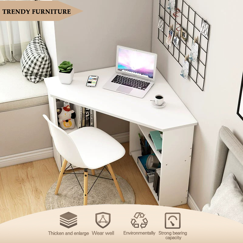 （COD) Triangle computer desk corner computer desk corner office desk ...