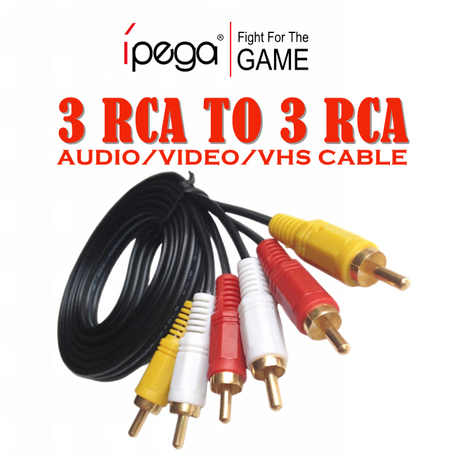 Jack Plug 3 Rca To 3 Rca Cable For Audio Video VHS | Shopee Philippines