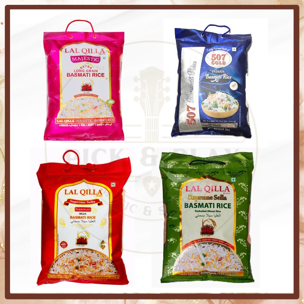 Lal Qilla Basmati Rice - 5kg (Majestic , 507 , Supreme Sella, Supreme ...