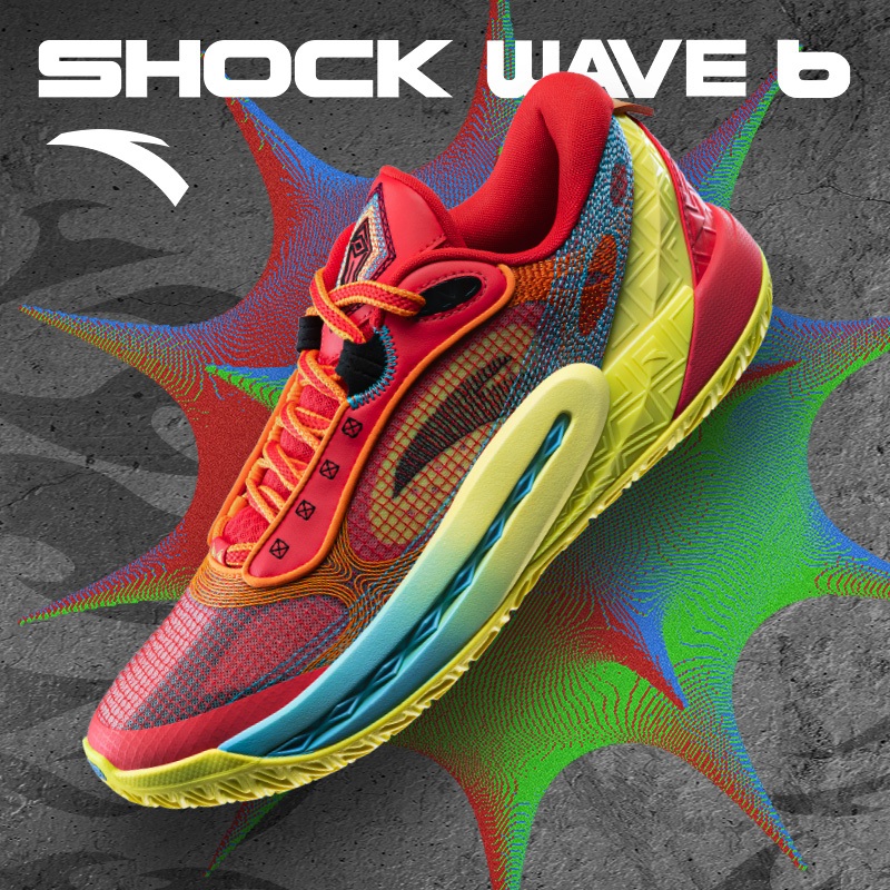 ANTA Men Shock Wave 6 Shock The Game Basketball Shoes Performance