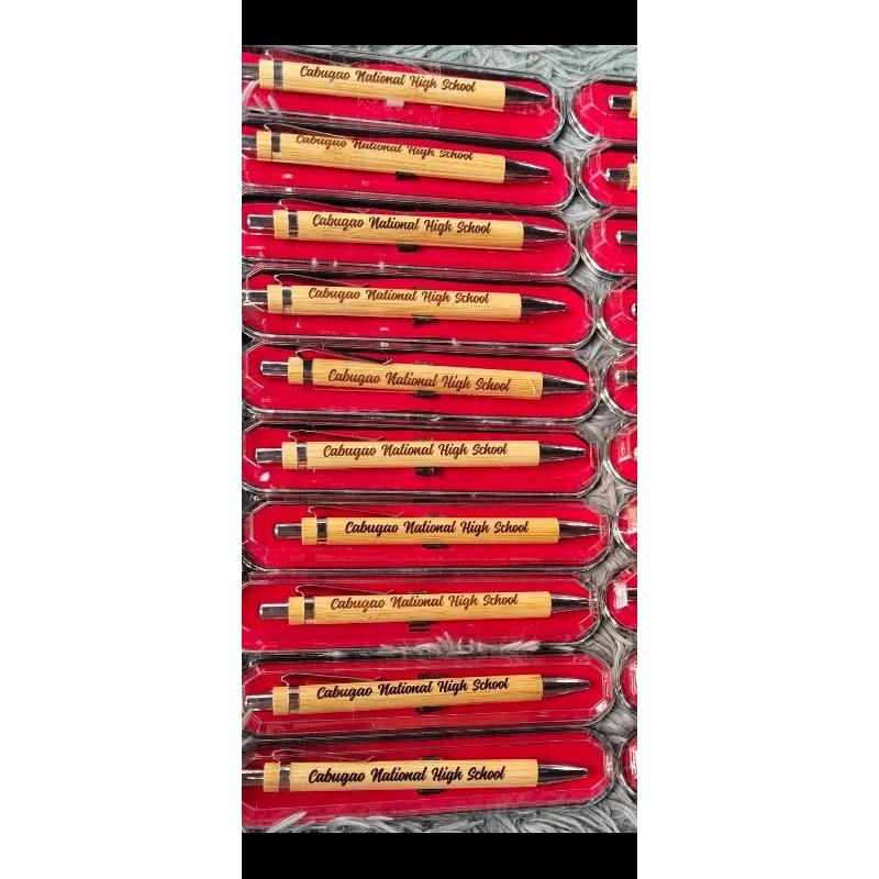 Personalized Laser Engraved Bamboo Pen | Shopee Philippines