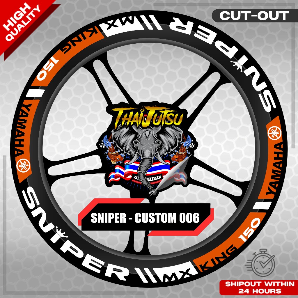 SNIPER 150/155 MAG STICKER SET ( 2 MAGS ) - CUSTOM 006 | VINYL ...