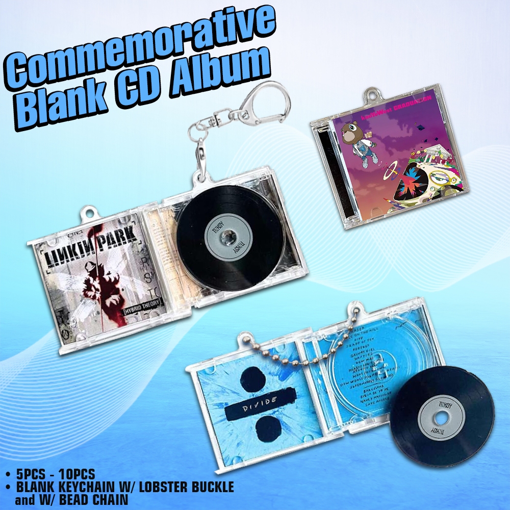 5/10pcs Peripheral Commemorative Blank Album Mini CD Case Keychain CD ...