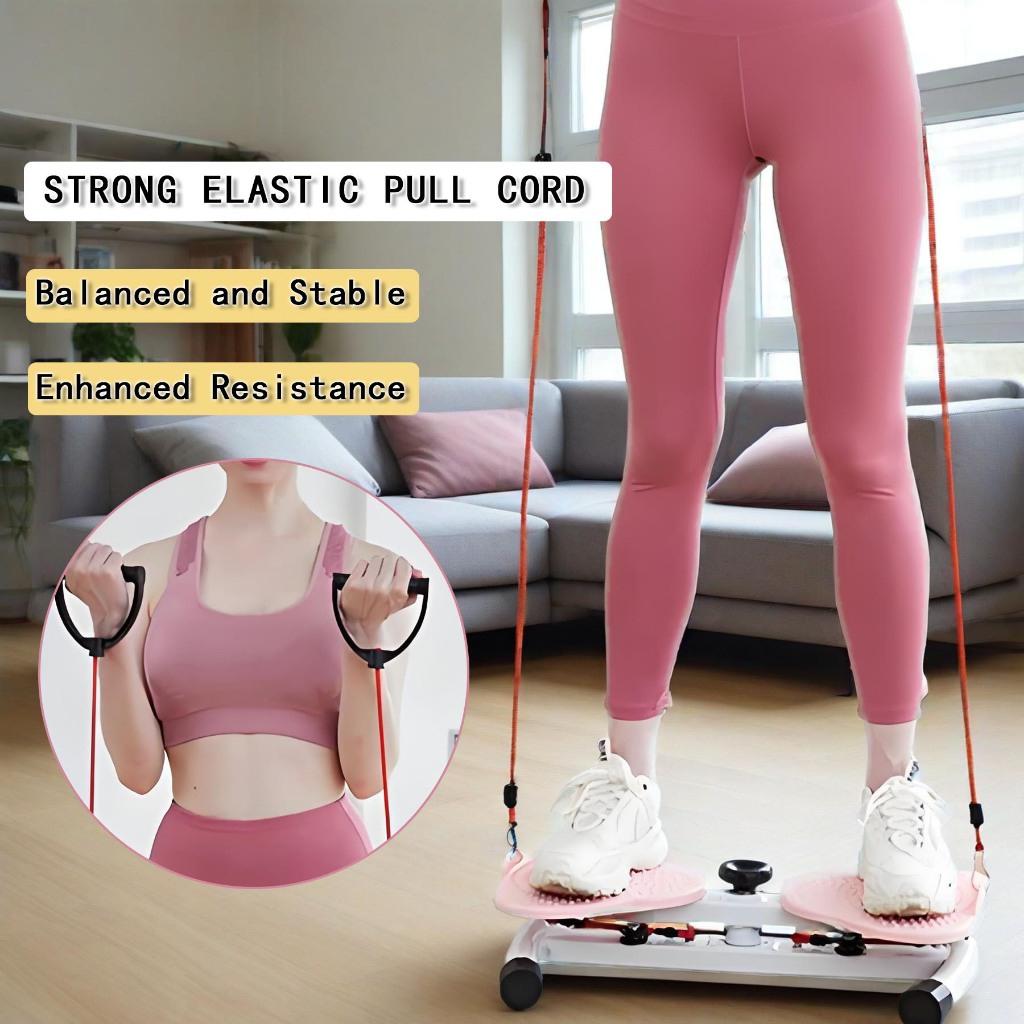 FUYOGI Rope Waist Twisting Machine Anti-slip Adjustable Resistance Full ...