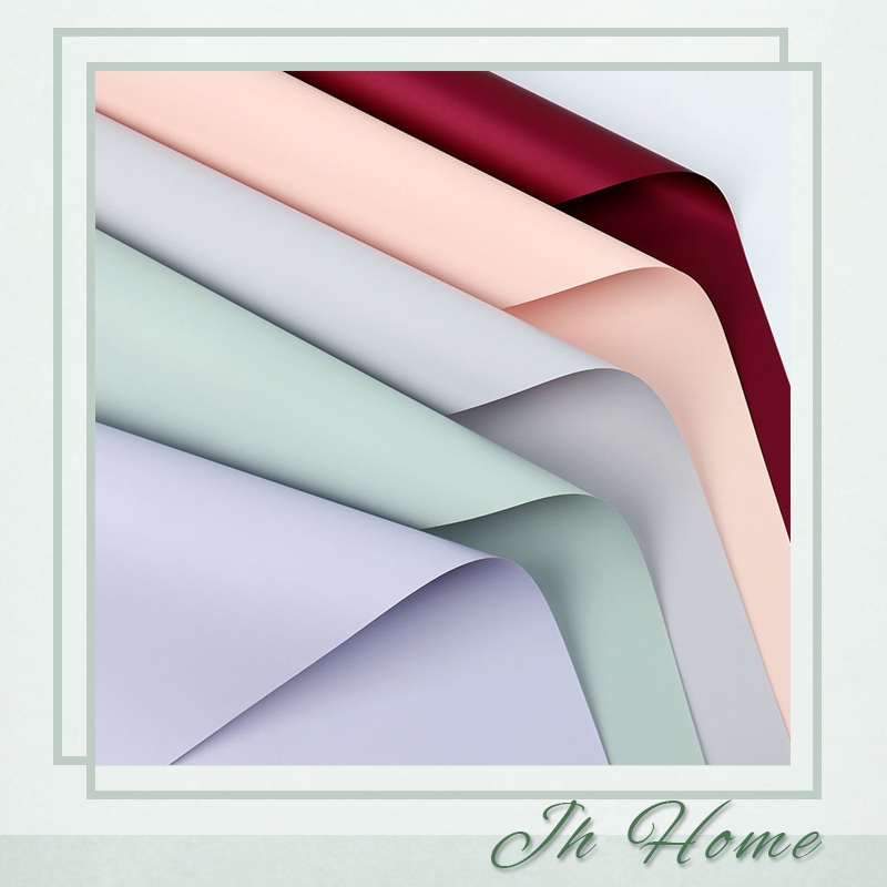 5pcs]Flower Wrapping Paper Gift Wrapping Paper Gold Edge Jelly Wrapping Paper Paper Baking Wrapping I.1073115147