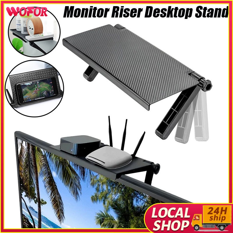 1PC Adjustable TV Screen Storage Rack Living Room TV Screen Top Display ...