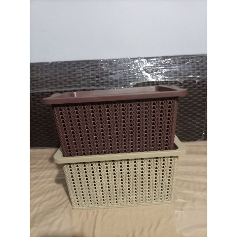 multi purpose rattan storage box with cover | Shopee Philippines