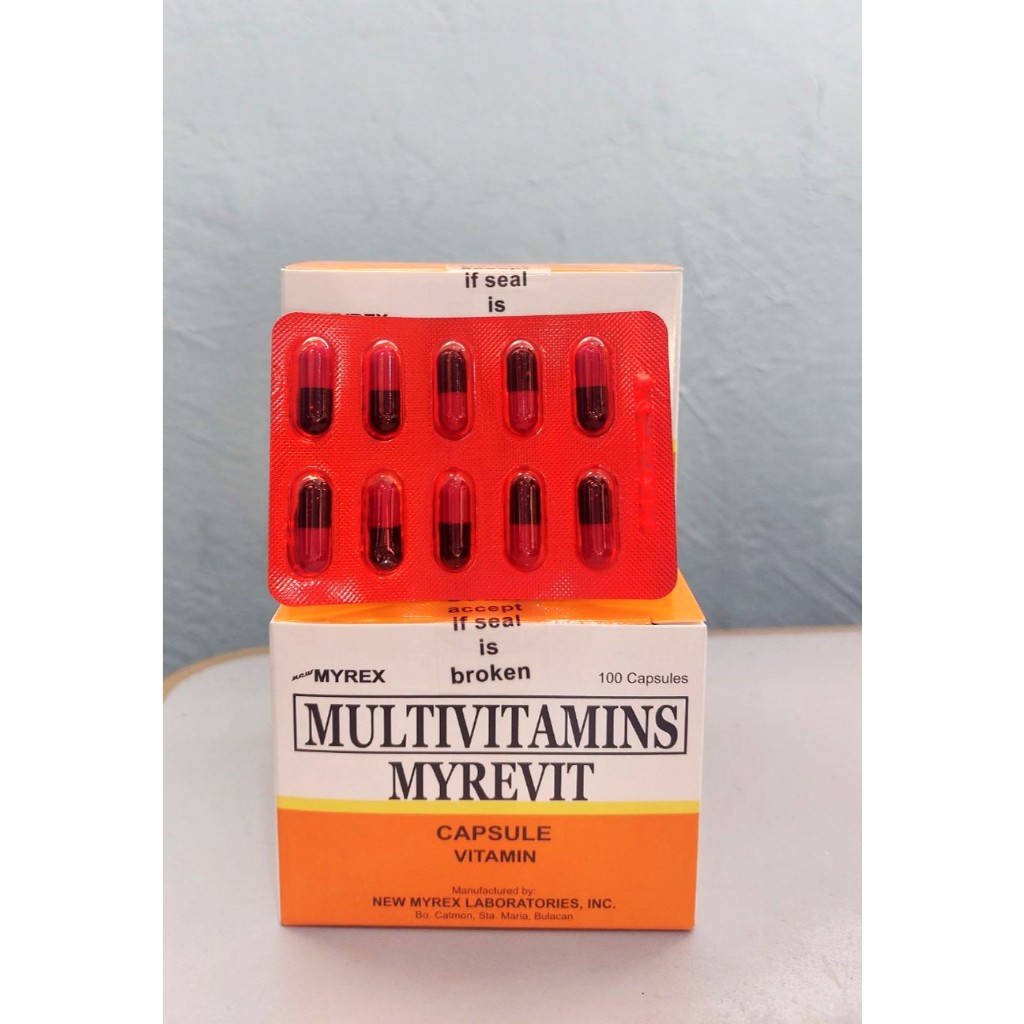 MULTIVITAMINS MYREVIT 100 CAPSULES VITAMIN | Shopee Philippines
