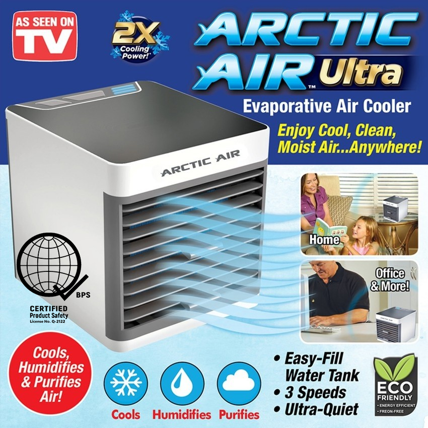 Zeus Arctic Air Ultra Power Cooling - Mini Fan AC Cooler Portable Air ...