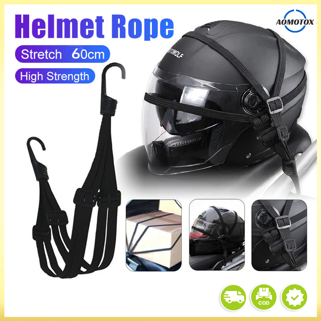 AOMOTOX Motorcycle Universal Helmet Rope Hook 60CM universal motorcycle ...