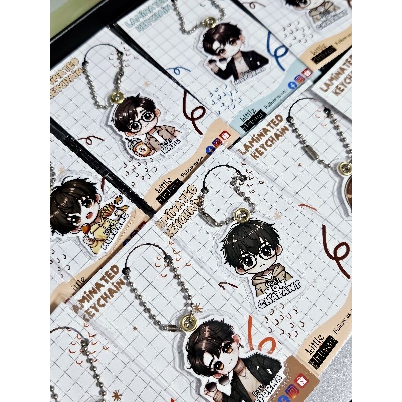 Laminated Keychain with ball chain - chibi design | Shopee Philippines