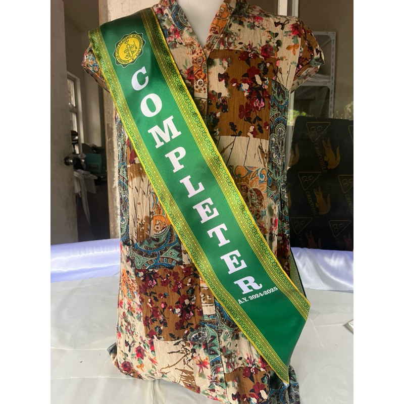 Customized Single Layer Fabric Wrap Around Sablay for Kinder/ Completer ...