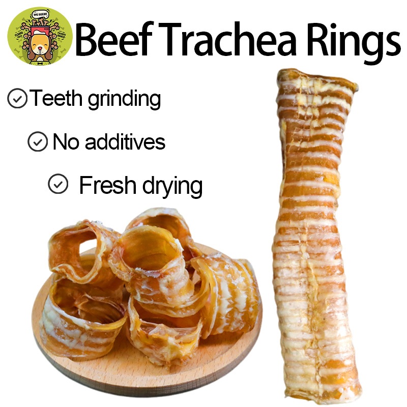 【20g】Beef Trachea Rings - Dog Dental Chew High Protein Dogs and Cats ...