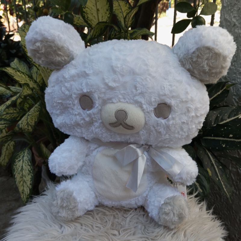 SAN-X Rilakkuma White Rose Pattern Version RARE Japan Original Plush ...