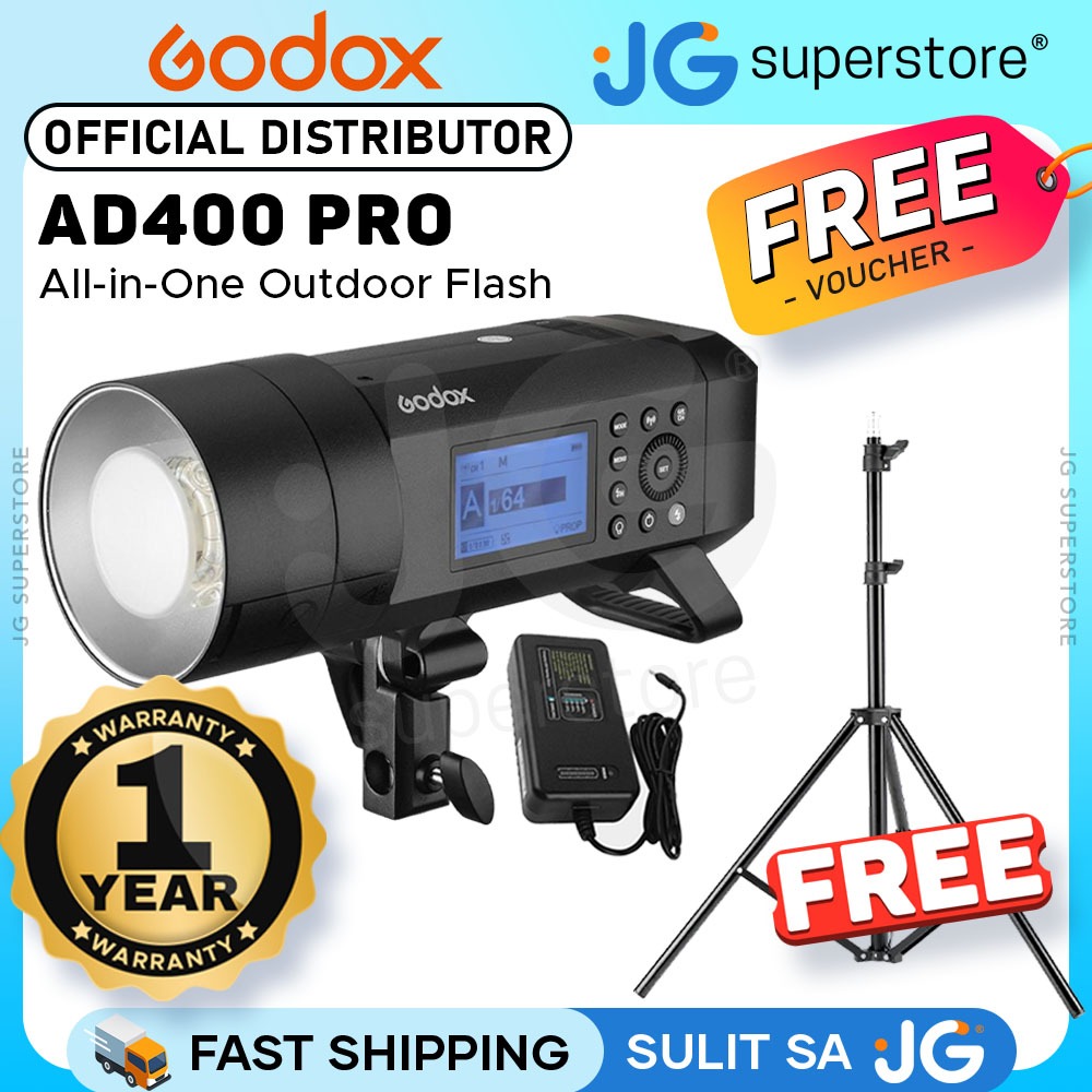 Godox AD400PRO II 400W TTL Outdoor Flash HSS 2.4Ghz Wireless X System ...