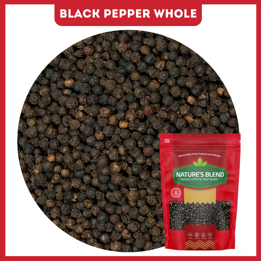 Whole Black Pepper 50g - 250g | Premium Quality Peppercorns | Fresh ...