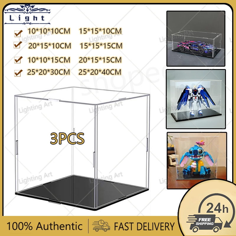 3PC Acrylic display box gift, storage box for building blocks （Multiple ...