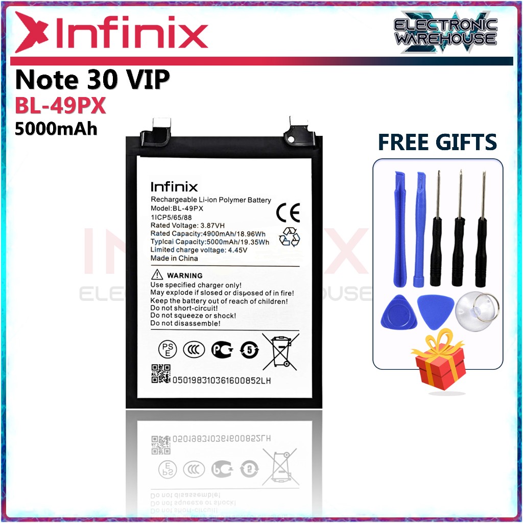 Battery for Infinix Note 30 VIP BL-49PX | X6710 | Shopee Philippines