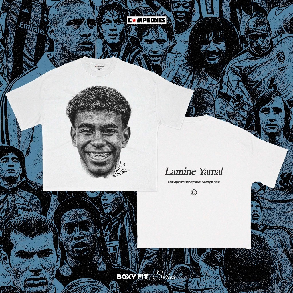 T-Shirt Junior Lamine Yamal Core Black Barça