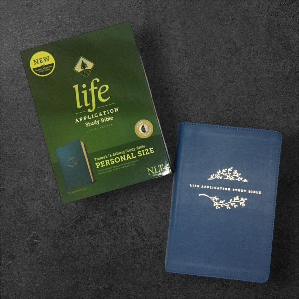 NLT APPLICATION STUDY BIBLE TEAL BLUE LEATHER LIKE 3RD EDITION PERSONAL ...