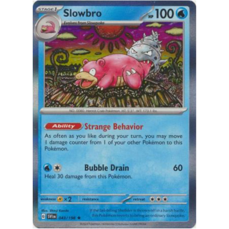 Slowbro - 043/198 - Holo Rare Scarlet & Violet (Base Set) - Pokemon TCG ...