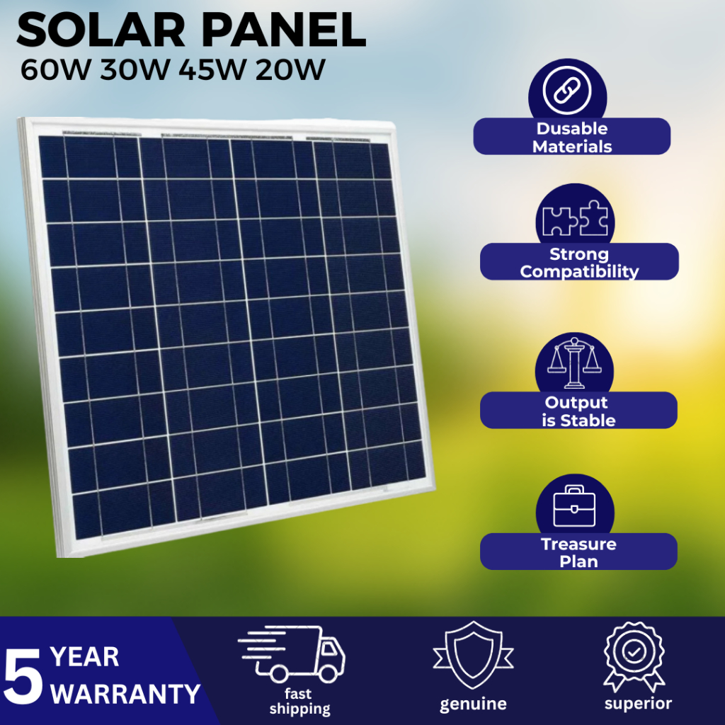 12BB Solar Panel 【100 Watts】Monocrystalline 100W Solar Panels IP67 ...