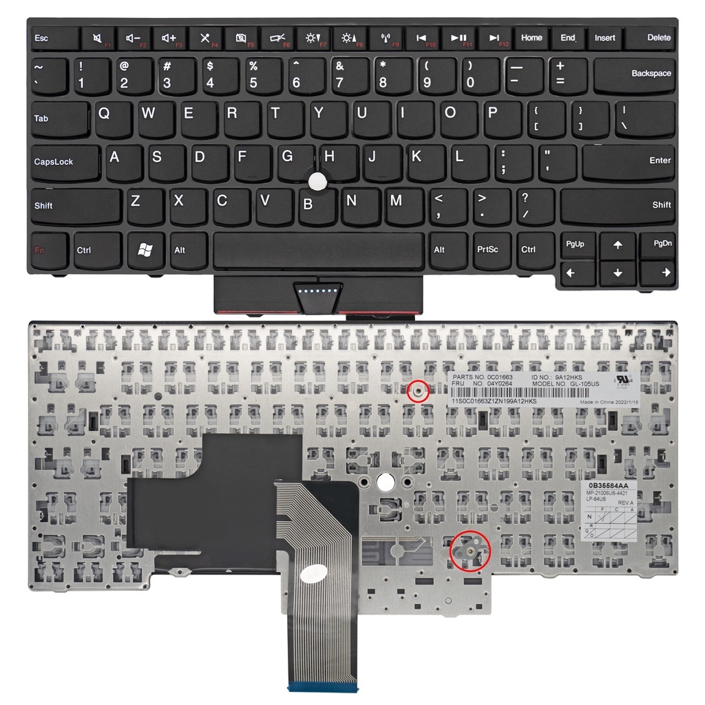 Laptop Keyboard for Lenovo ThinkPad Edge E430 E435 E330 E430C E430S ...
