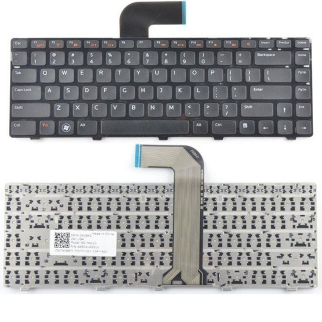 Laptop keyboard For DELL Inspiron 14R N4110 M4110 N4050 M4040 N5050 ...
