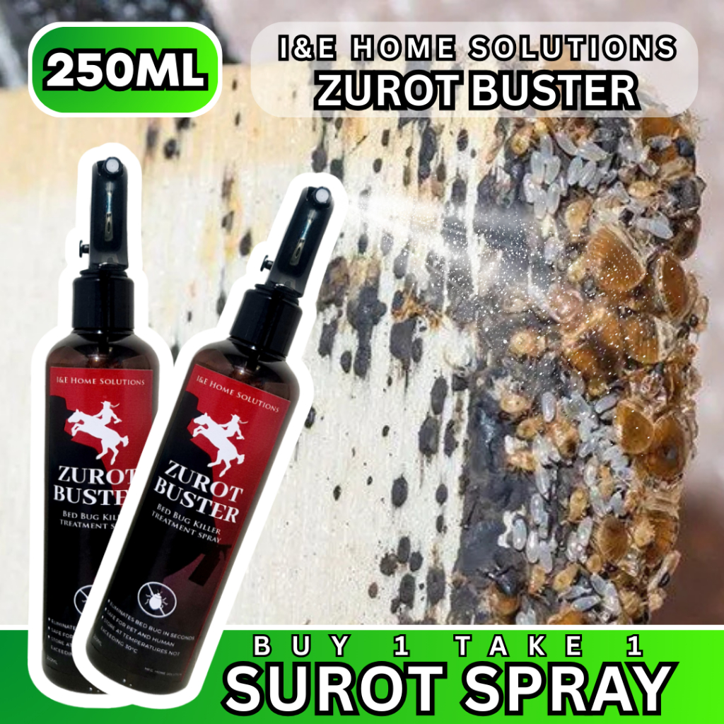 BUY 1 TAKE 1 Zurot Buster Goodbye Bedbug Surot Killer Spray Pamatay ...