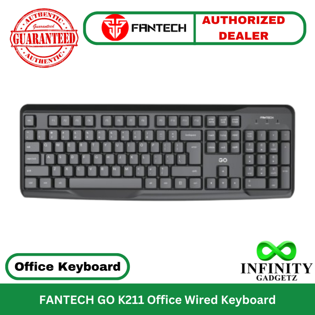 FANTECH GO K211 Office Wired Keyboard | Shopee Philippines