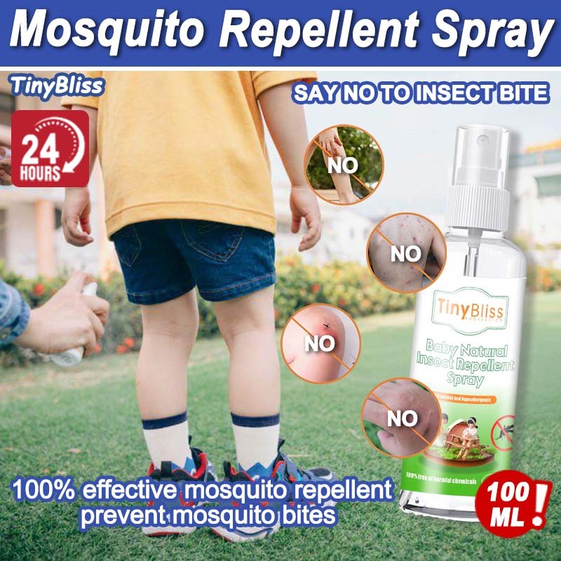 TinyBliss Baby Natural Citronella Insect Repellent Spary & Peklat ...