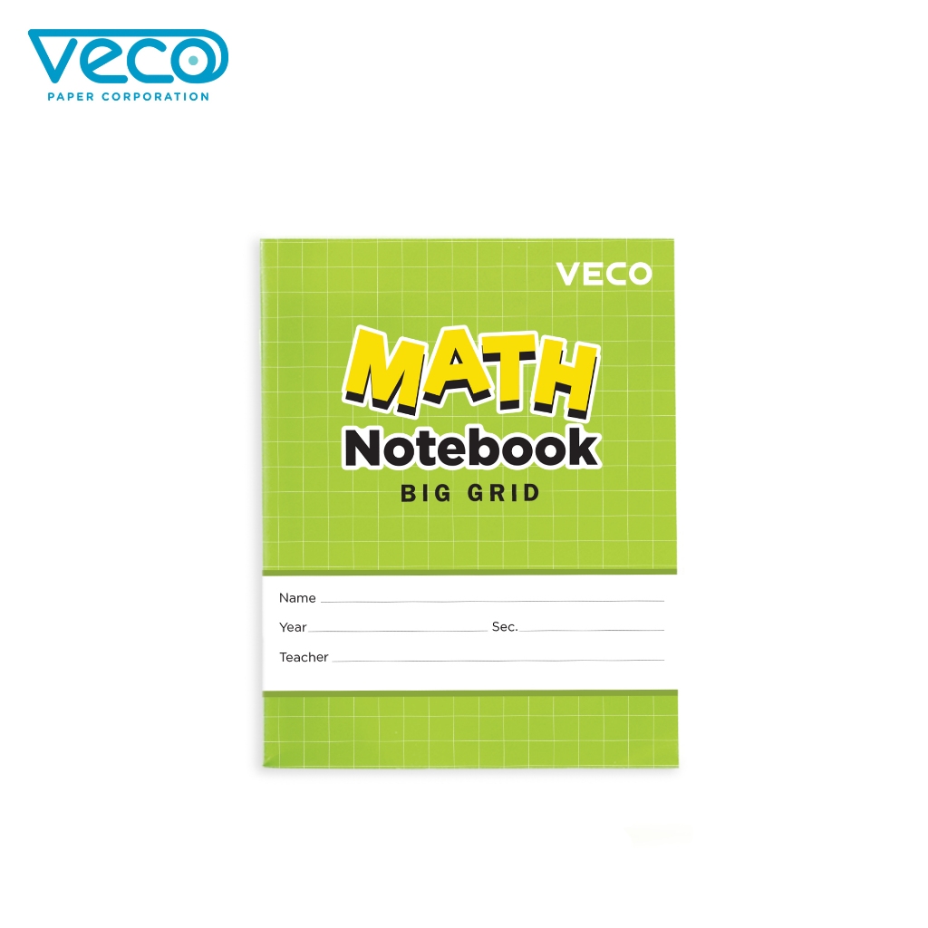 Math Notebook Big Grid 10mm square 80lvs 6.5in x 8.39in (1pc) | Shopee ...